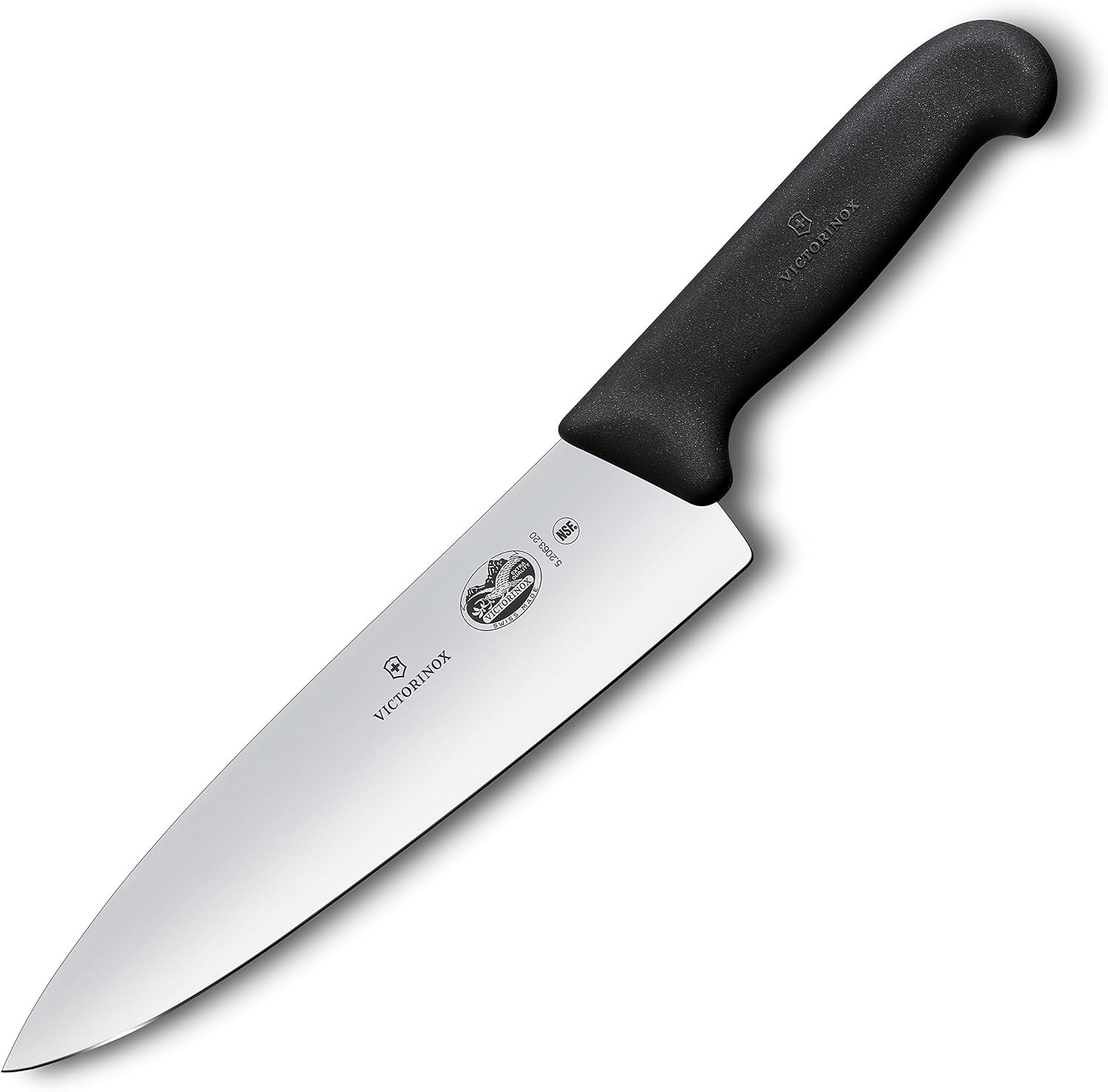 Victorinox Fibrox Pro 8 Inch Chef’s Knife, Dishwasher Safe, Black | Ergonomic TPE non-slip handle for professional chopping, slicing, and dicing. Swiss made, dishwasher safe kitchen tool - Image 3